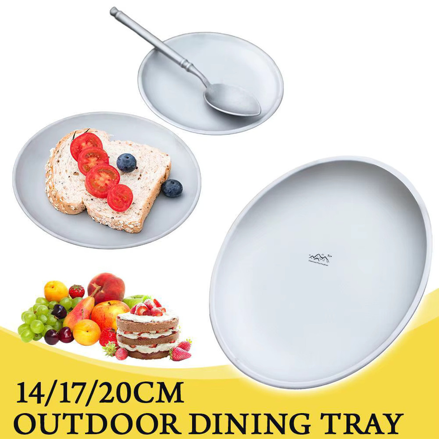 Stapelbare Titan-Essplatte für Outdoor-Aktivitäten wie Camping und Wandern - Bild 3