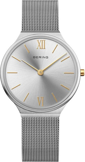 Bering Damenuhr, Quarz, Edelstahl, Silber, 34 mm, Saphirglas - Bild 1