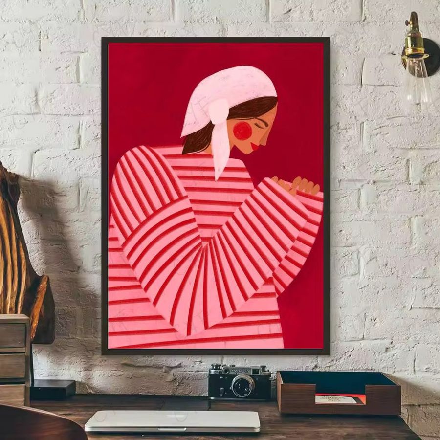 Modernes Poster S-Sofia Lind Art von Einfachheit in Multicolor als Wandkunst für dein Zuhause oder Büro - Bild 6