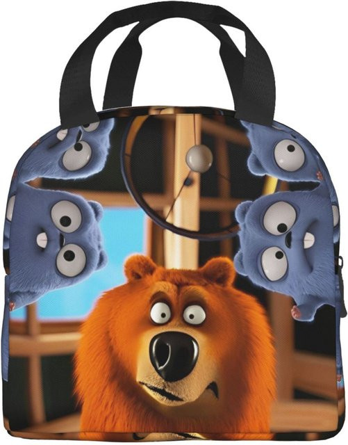 Thermisch isolierte Lunchtasche Grizzy und die Lemminge von Fancy Style Studio in Multicolour - Bild 1