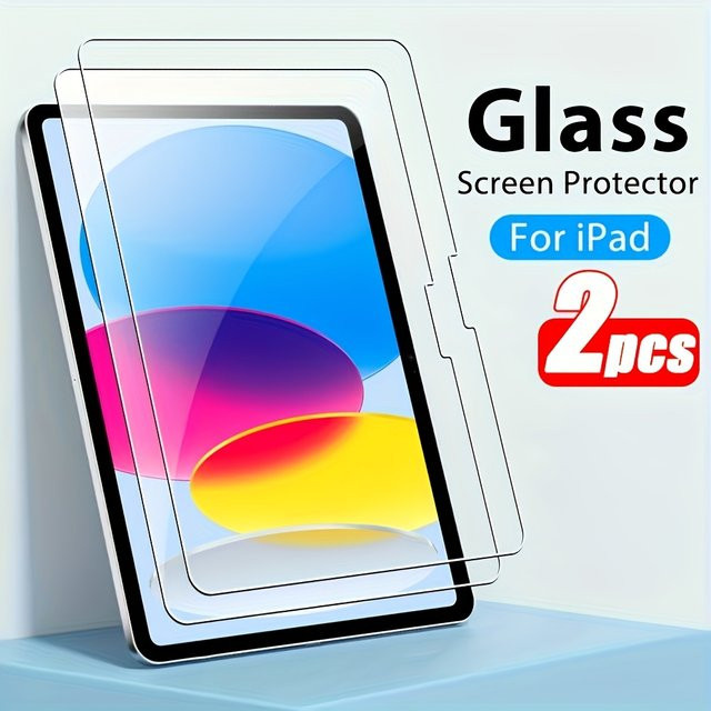 Gehärteter Glas-Displayschutz für Apple iPad und iPad Air, transparente Schutzfolie für verschiedene Generationen und Displaygrößen - Bild 1