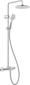 Duravit Duschsystem mit Brausethermostat und Regendusche in Chrom - Bild 1