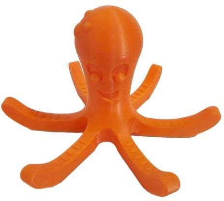 Oktopus Flaschentrocknerständer aus Kunststoff in Orange für Tassen, Flaschen und Becher - Bild 1