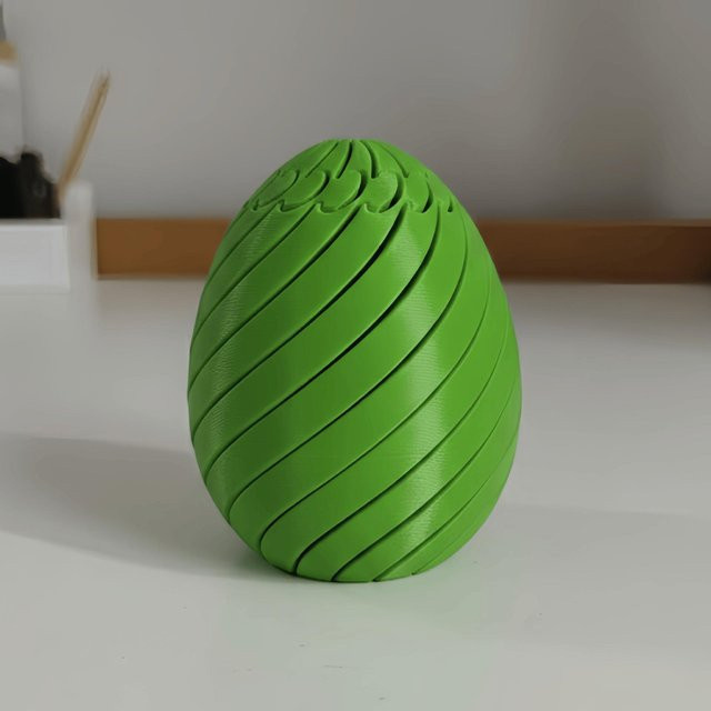 BC Pet Supplies 3D-gedrucktes Osterei, Stressabbau-Spielzeug, grün - Bild 1