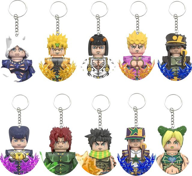 Schlüsselanhänger Anime JoJo Bizarre Adventure Minifigur, Unisex - Bild 1