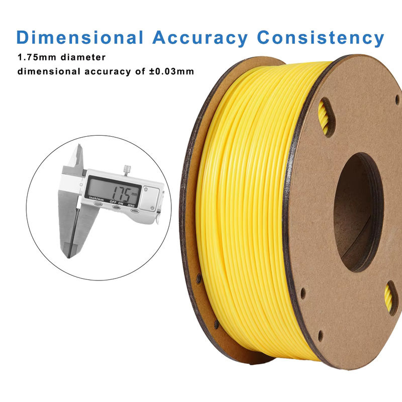 Likesilk 95A TPU-Filament Gelb, elastisches 3D-Drucker-Filament 1,75 mm, 250 g Spule - Bild 3