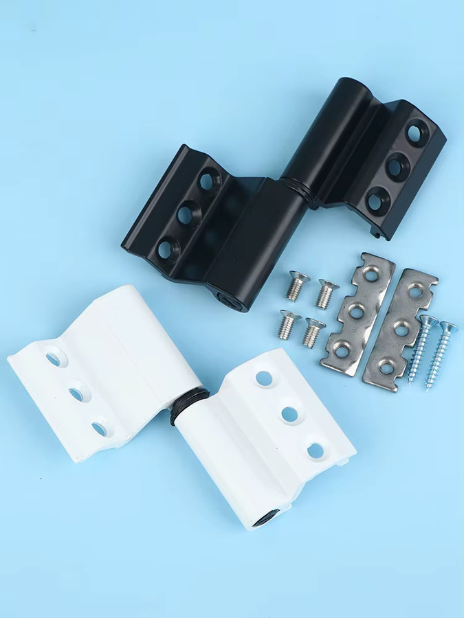JETTING Klappgelenk mit gebrochener Brücke aus Aluminiumlegierung für Türen und Fenster, 1/2 Sets, Schwarz und Mehrfarbig - Bild 3
