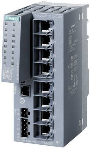 Siemens Netzwerk Switch 6GK5208-0GA00-2FC2 Ethernet/LAN grau - Bild 1