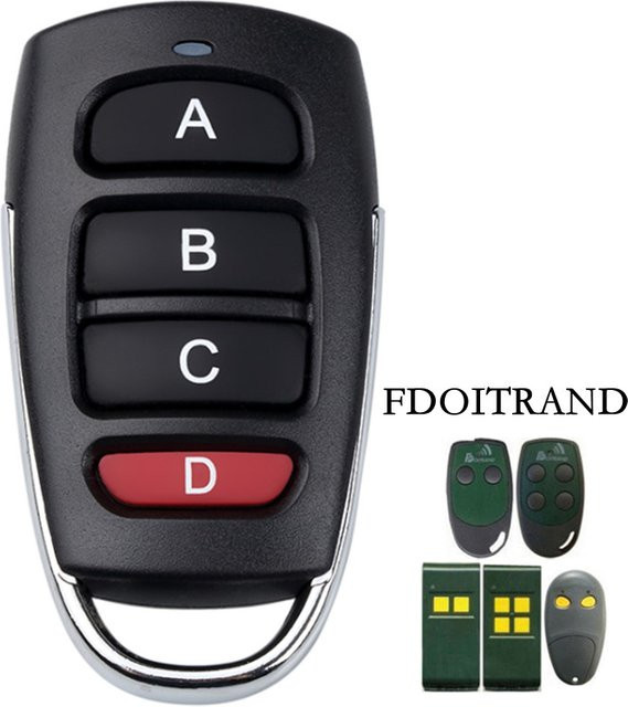 FDOITRAND Garagenfernbedienung TS2DE TS4DE MPSTF2E MPSTF4E ER2C4ACD Klon Torbefehlssender 433 MHz in Schwarz - Bild 1