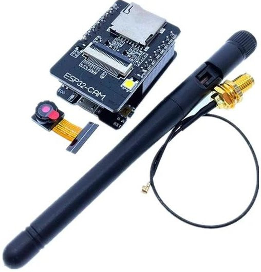 ESP32-CAM-MB WiFi und Bluetooth Entwicklungsboard mit OV2640 Kamera und 2,4G Antenne in Schwarz - Bild 1