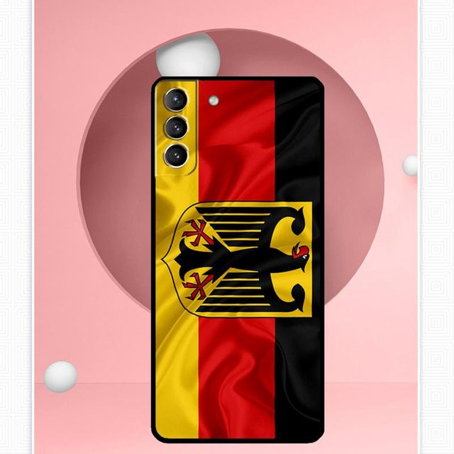 Samsung Galaxy Schutzhülle mit Deutschland Flagge Design in Multicolor für S24 Ultra S23 S22 S21 S20 FE Note 20 10 S10 S9 S8 Plus weiche Abdeckung - Bild 1