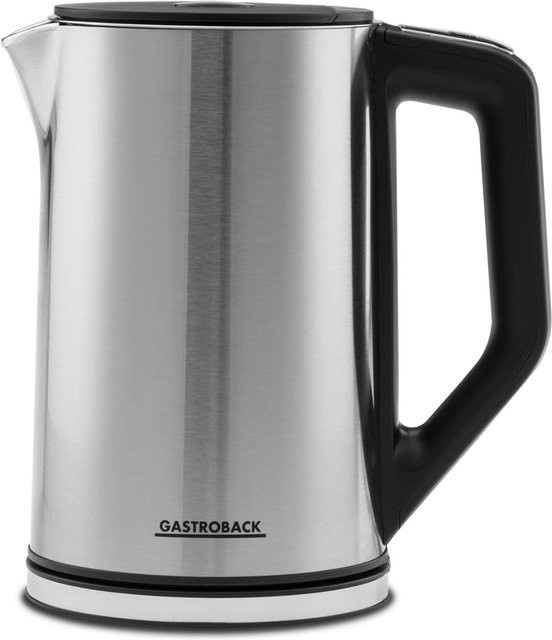 Gastroback 42436 Design Wasserkocher Cool Touch aus Edelstahl in Silber - Bild 1