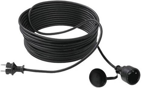 Bachmann Strom Verlängerungskabel 16A Schwarz 10,00m H05VV-F 3G 1,5mm² - Bild 1