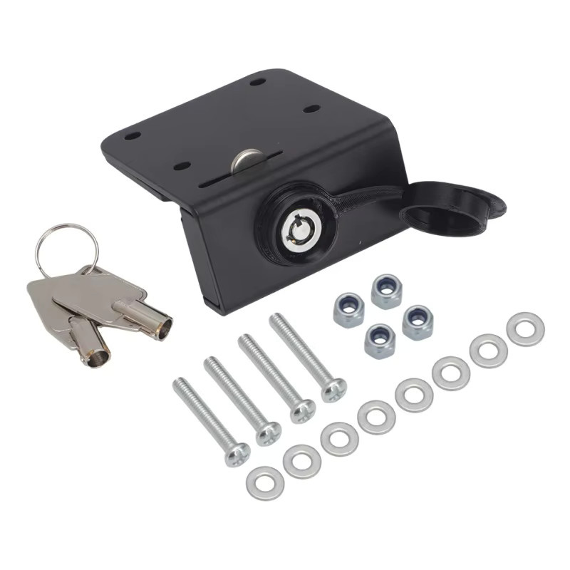 Verriegelbare Aluminium-Navigationshalterung für Garmin Zumo XT oder XT2 in Schwarz mit GPS-Schloss-Kit - Bild 3