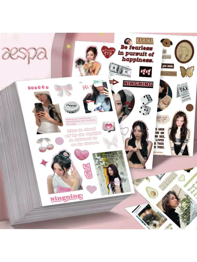 16 Stück Aespas wasserfeste DIY Scrapbook Sticker in Multicolor für Journal und Handwerk - Bild 1