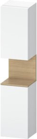 Duravit Hochschrank Qatego in Weiß Matt mit 2 Glastüren, B/T/H: 40 x 36 x 176 cm - Bild 1