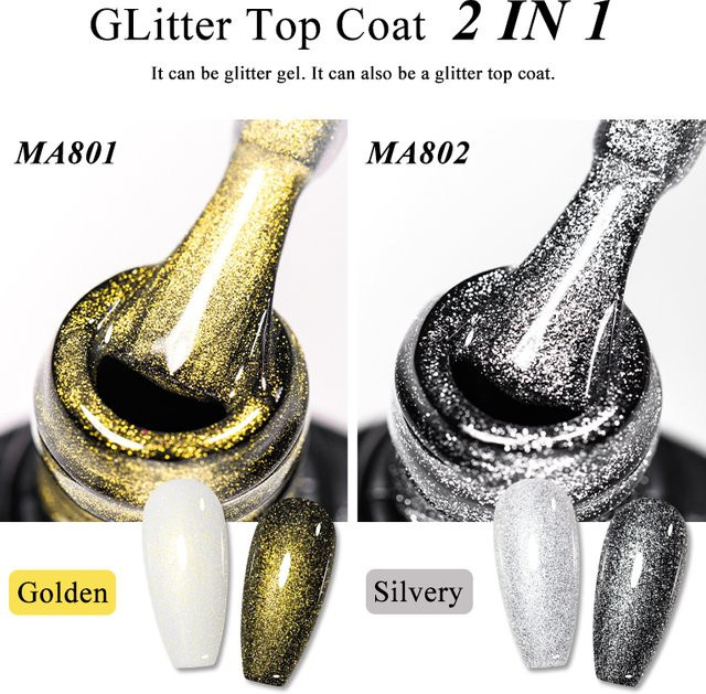 MEET ACROSS Gel-Nagellack, Gold, Schimmernd, 7 ml - Bild 1