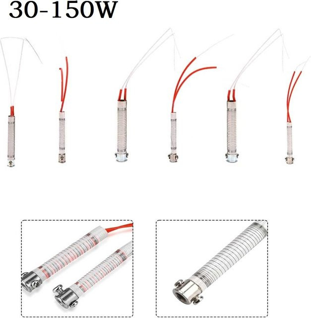 DAZZLEEX Elektrisches Lötkolben Heizelement für externe Heizung, 30-150W, 220V, Farbe: Silber - Bild 1