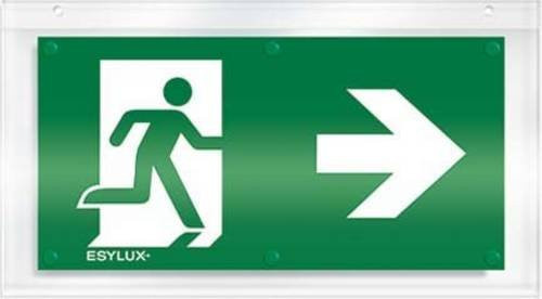 ESYLUX Piktogramm Notausgang rechts in Grün aus Kunststoff - Bild 1