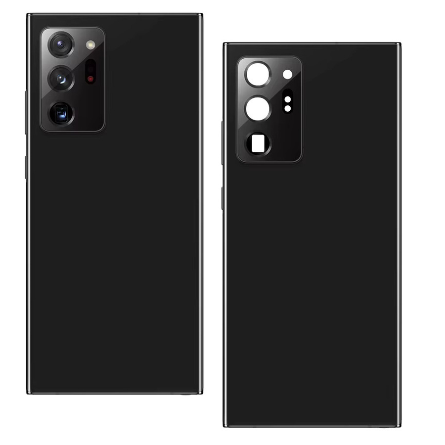 Samsung Galaxy S22 Ultra Ersatzgehäuse mit 3D-Glaspanel und Kameralinsen-Abdeckung in Schwarz oder Weiß - Bild 1