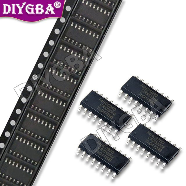 10er Set DIYGBA SOP IC Chips in Schwarz - Bild 1