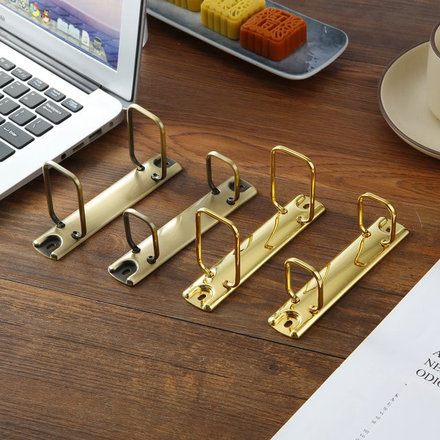 Metall Ringbuch Clips für A4 und A7 zum Binden von Loseblättern in Silber und Gold - Bild 1