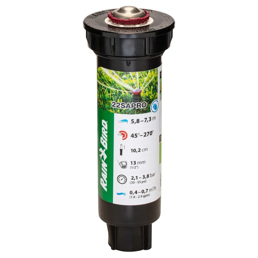 Rain Bird Profi-Versenksprüher R-VAN 24 IG mit einstellbarem Sektor, Schwarz, 1/2 Zoll - Bild 2