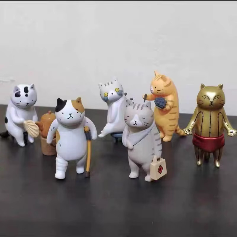 Bandai Katze Traditionelle Chinesische Medizin Akupunktur Actionfigur, Kunststoff, Bunt / Mehrfarbig - Bild 3