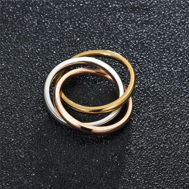Eheringe Edelstahl, Bicolor, Unisex - Bild 1