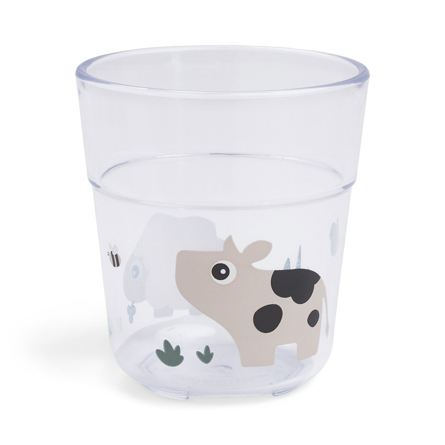 Done by Deer Tiny Farm Tumbler Glas in Sand und Transparent - Bild 1