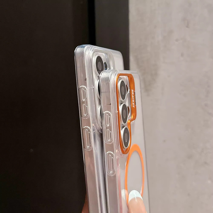 Transparente magnetische Handyhülle mit Kamerahalterung für Samsung Galaxy S26, S25, S24 Plus, S23 und S22 Ultra, stoßfeste Schutzhülle - Bild 2