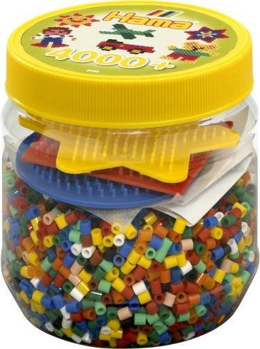 Hama Perlen Set mit bunten Platten, 4000 Stück - Bild 1