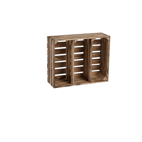 iWerk Gewürzregal aus Holz in braun-geflammter Optik, B: 40 cm, H: 50 cm, T: 17 cm - Bild 2