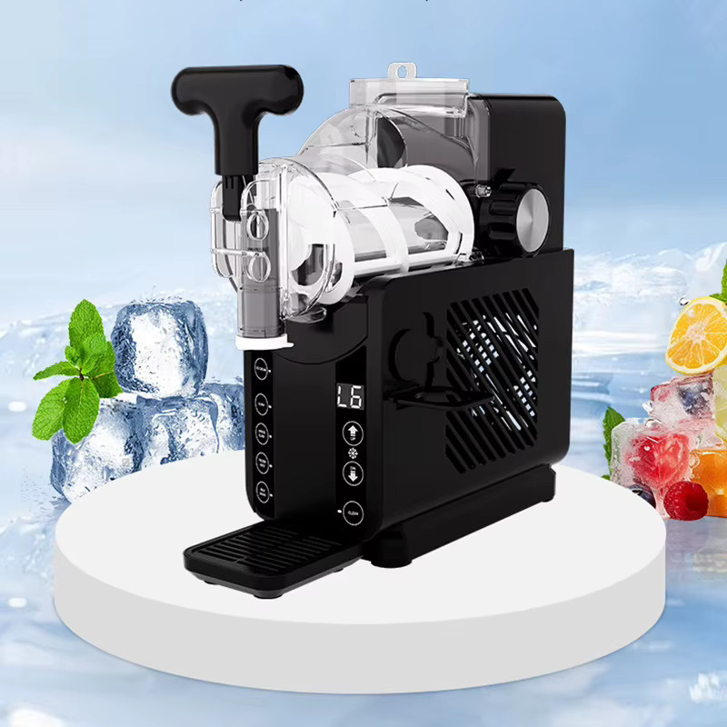 LZHZXY Mini-Eismaschine in Schwarz mit 1,8 l Fassungsvermögen für DIY-Getränke, Eiskaffee und Cocktails - Bild 3