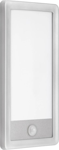 Telefunken Nizza LED-Außenleuchte mit Bewegungsmelder und Dämmerungssensor, Silber, 16 W, IP44 - Bild 1