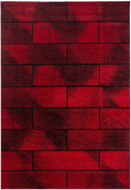 Ayyildiz Kurzflorteppich Beta 1110 Rot mit geometrischem Muster, Breite: 120 cm, Länge: 170 cm - Bild 1