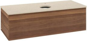 V&B Waschtischunterschrank Antao mit Frontstruktur und Beleuchtung in Weiß, B/T/H: 120 x 50 x 50 cm - Bild 1