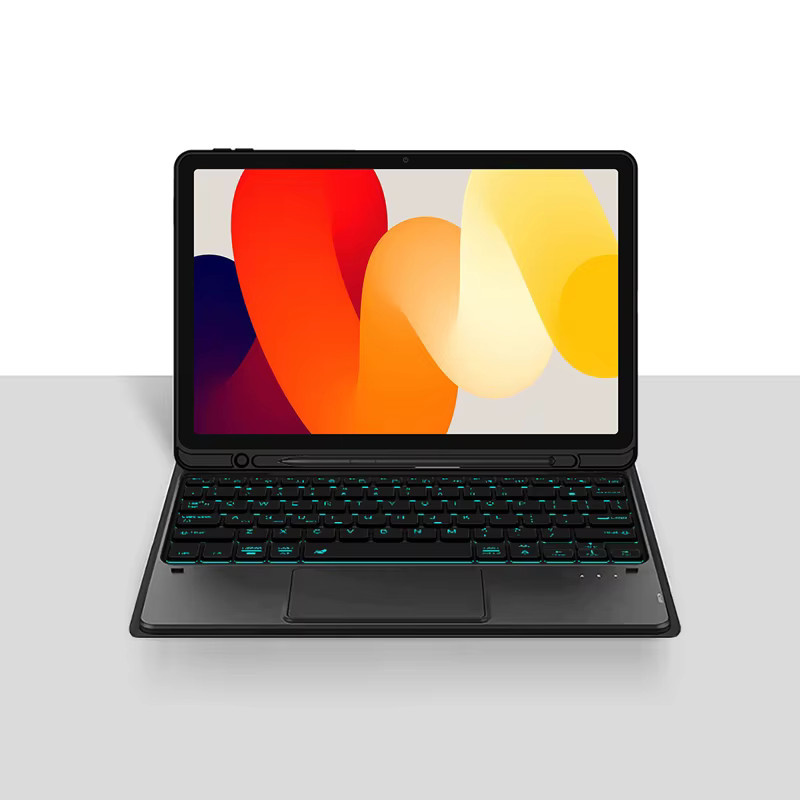 Huawei Tastatur-Schutzhülle für Xiaomi Redmi Pad SE 11 Zoll mit Hintergrundbeleuchtung und Touch-Abdeckung in Schwarz - Bild 2