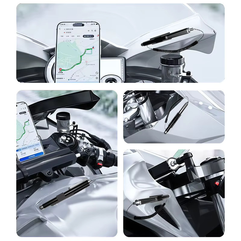 Kapazitiver Stylus Stift aus Metall für Android und iPhone in Schwarz - Bild 5