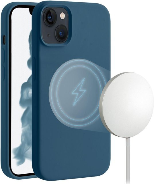 Vivanco Mag Hype Cover für iPhone 14 mit Magnetic Wireless Charging Support in Blau - Bild 1
