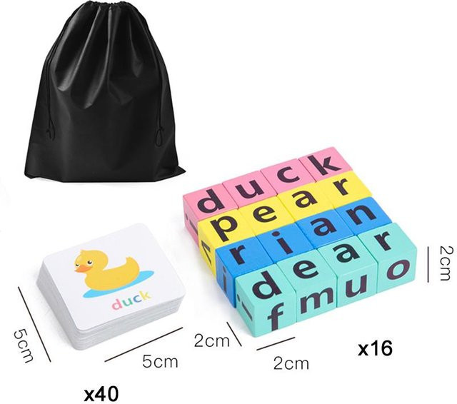 Linyi toy Buchstabieren, Holz, Tiere, Natur, Bunt / Mehrfarbig, ab 2 Jahre - Bild 1