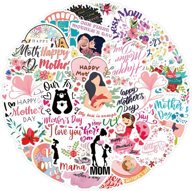 55 Car beautiful stickers multicolor - Bild 1
