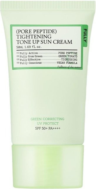 FULLY Green Tone-Up Sonnencreme, 50 ml, mit Peptiden, für empfindliche Haut - Bild 1