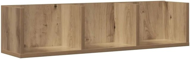 vidaXL CD-Wandregal Artisan-Eiche in Braun aus Holzwerkstoff, B/T/H: 75 x 18 x 18 cm - Bild 1