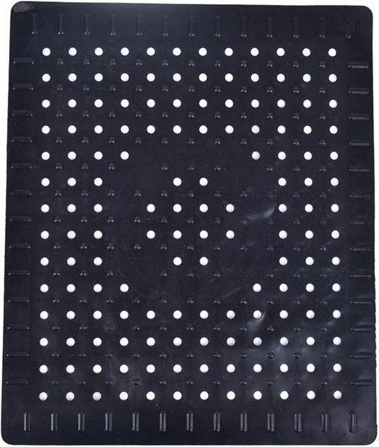 Duskca Spülbeckenmatte aus Gummi als rutschfester Spülbeckenschutz und Abtropffläche, schwarz, B/T: 31 x 26 cm - Bild 1