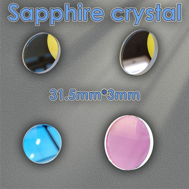 OUMASHI Uhrenspiegel Saphirglas, 31,5 mm x 3 mm, AR-Beschichtung - Bild 1