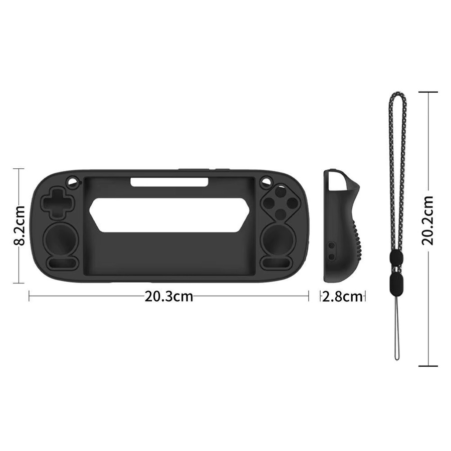 Retroid Pocket G2 Silikon-Schutzhülle in Grau mit Anti-Drop-Motiv und Anti-Rutsch-Griff - Bild 6