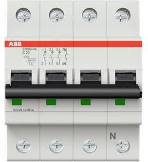 ABB S203M-C20NA Leitungsschutzschalter 20A 400V 2CDS273103R0204 - Bild 1