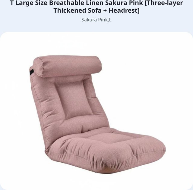 Verstellbarer Bodenliegestuhl von Binchi Outdoor Product in Pink mit verstellbarer Rückenlehne und faltbarem Design - Bild 1
