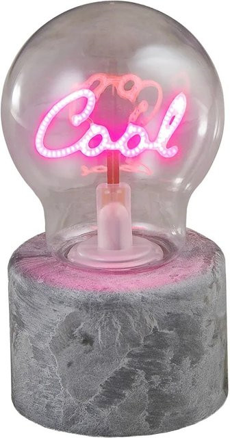 Mica Decorations Tischlampe LED Cool Rosa, Höhe: 15 cm, Durchmesser: 7 cm - Bild 1